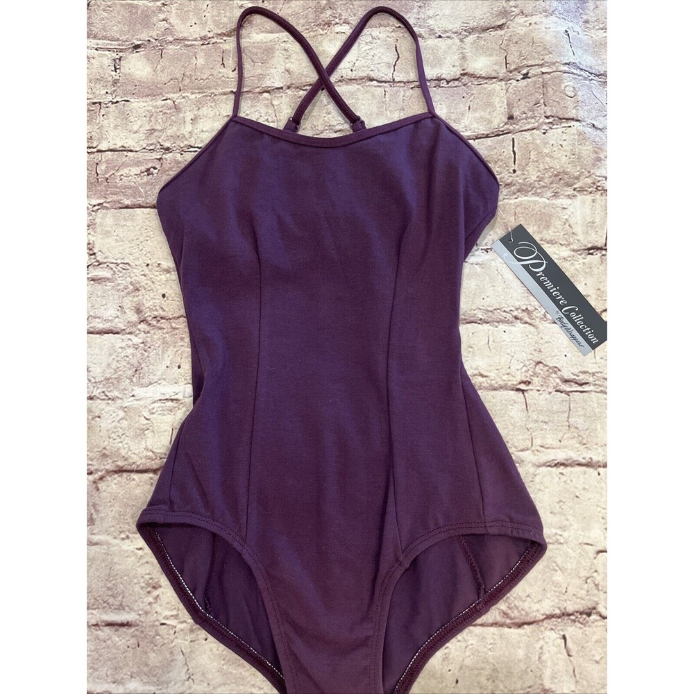 NWT Premiere Collection By Body Wrappers Adult XS Purple Cotton Leotard